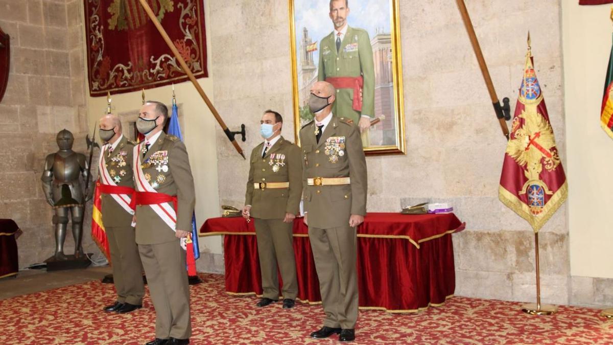 Celebración de la Pascua Militar en el salón del Trono de la Antigua Capitanía de València. | LEVANTE-EMV