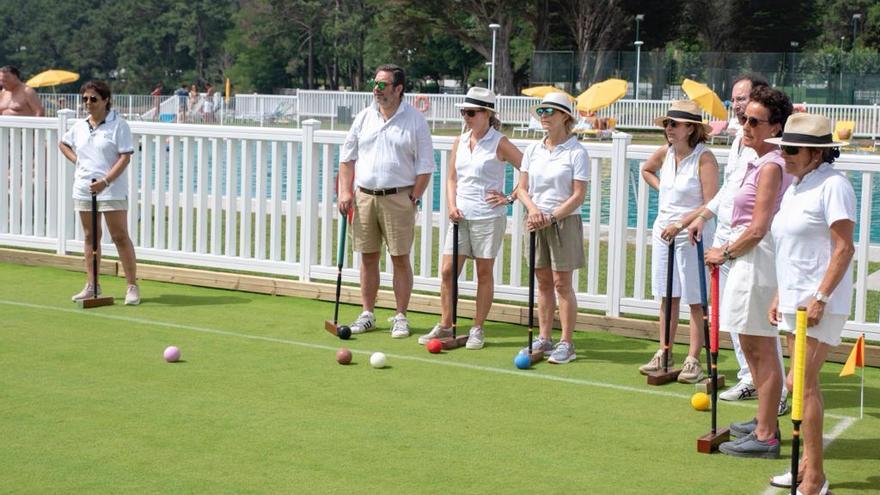 Jugadores de croquet.