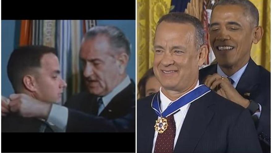 Hanks, en la ficción y en la realidad.