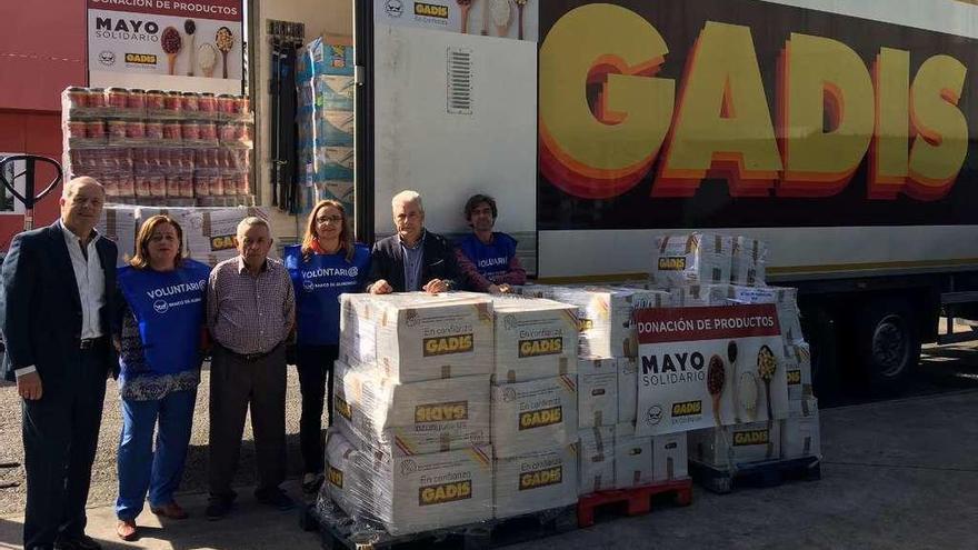 Donación de Gadis a los bancos de alimentos