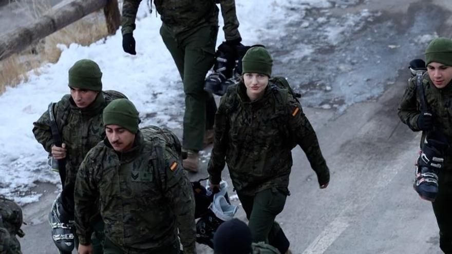 Las imágenes de la Princesa Leonor durante su entrenamiento en el Pirineo aragonés