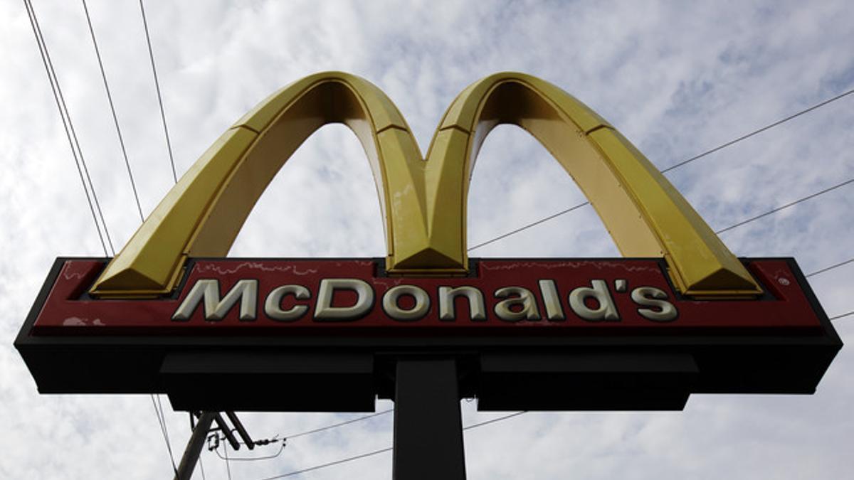 El símbolo de McDonald's , en un restaurante de Chicago.