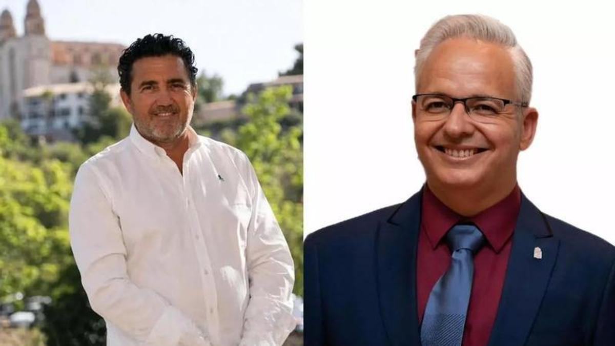 El alcalde Juan Antonio Amengual y el portavoz municipal de Vox, Manuel Mas
