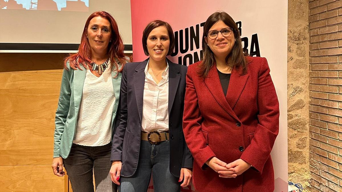 Sònia Martínez, Miriam Lanero i Gemma Geis (d'esquerra a dreta).