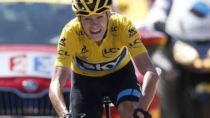 Chris Froome, en la etapa de ayer.