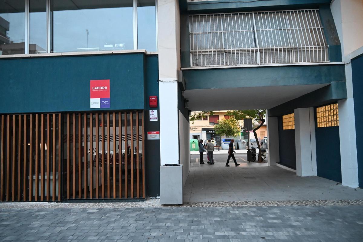 Oficina de Labora en Elx, en una imagen de archivo.