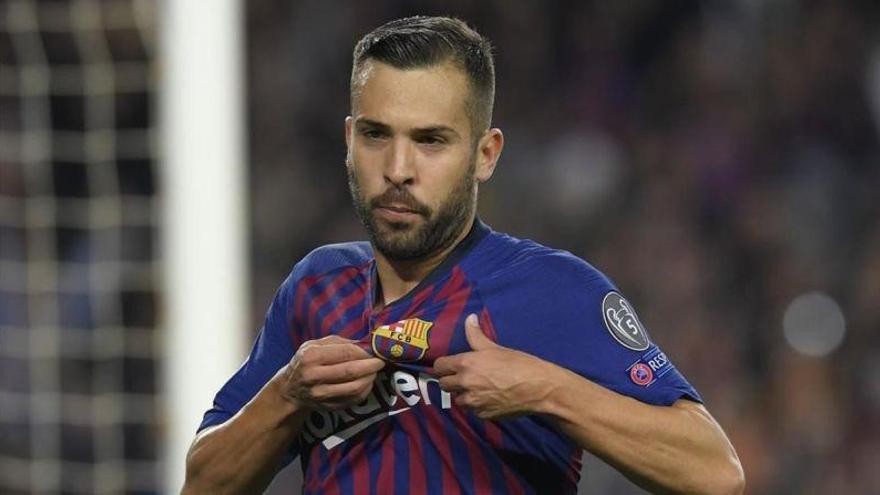 Jordi Alba y Sergi Roberto, mensajes desde las bandas