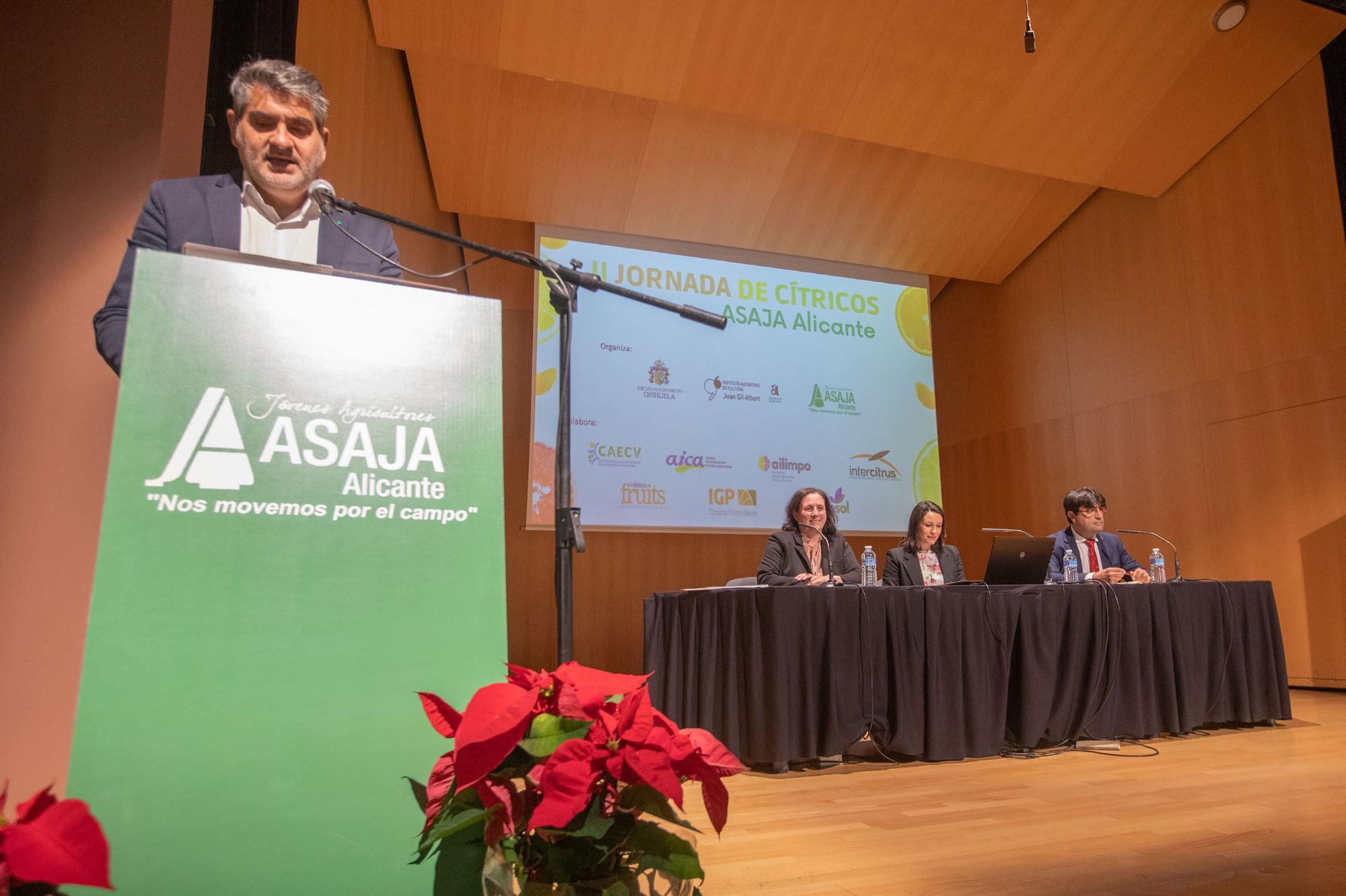 II jornada de cítricos ASAJA Alicante en la Lonja de Orihuela