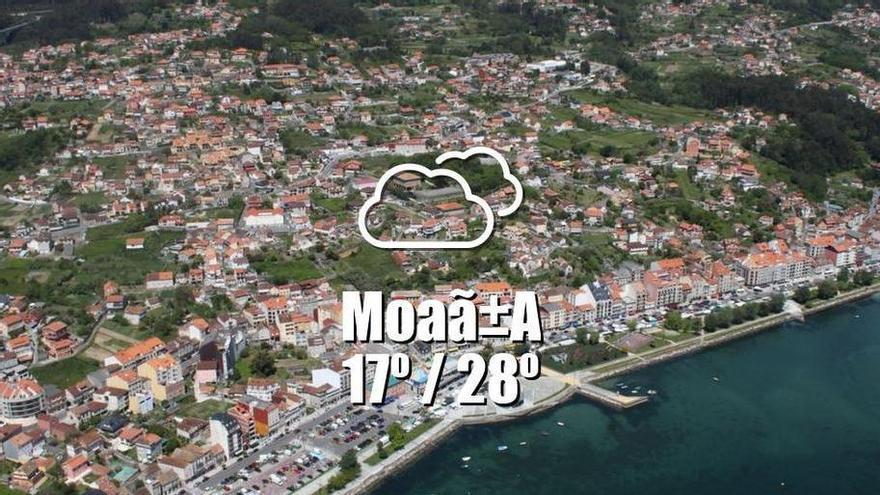El tiempo en MoaÃ±a: previsión meteorológica para hoy, viernes 31 de julio