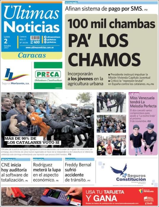 El referéndum copa las portadas de la prensa internacional