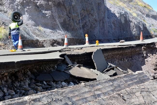 El Cabildo vuelve a cerrar la carretera entre La Aldea y El Risco