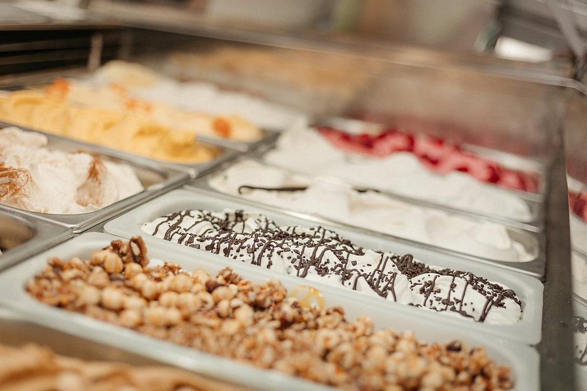 Mostrador de helados de Piamonte D'Ambrosio, en Córdoba