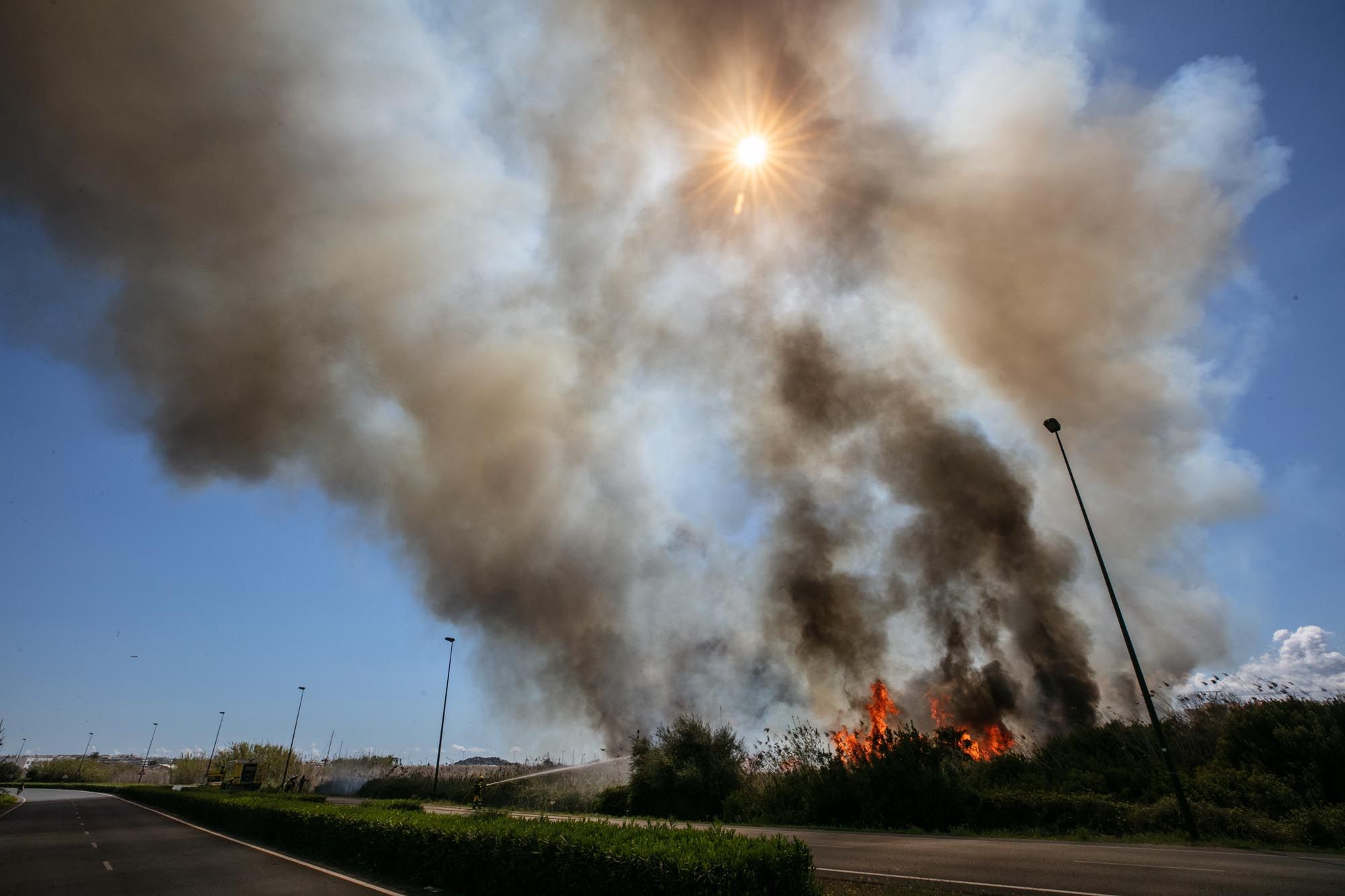 Galería del incendio de ses Feixes en Ibiza