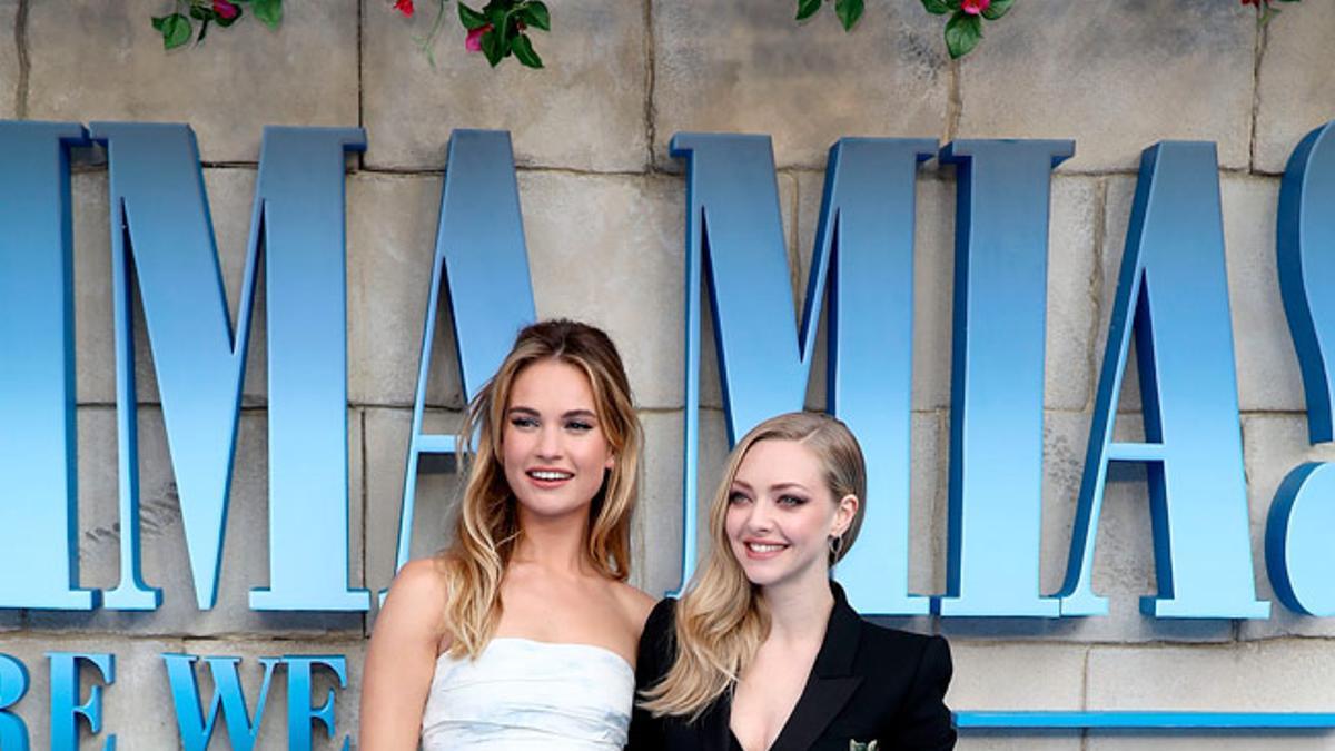 Estreno de 'Mamma mia 2' en Londres: Lily James y Amanda Seyfried