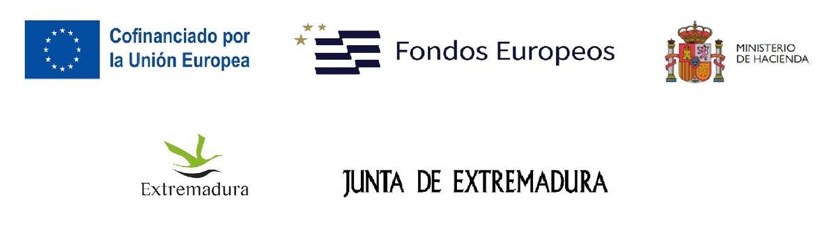 Cofinanciado por la Unión Europea, Fondos Europeos, Ministerio de Hacienda, Extremadura y Junta de Extremadura