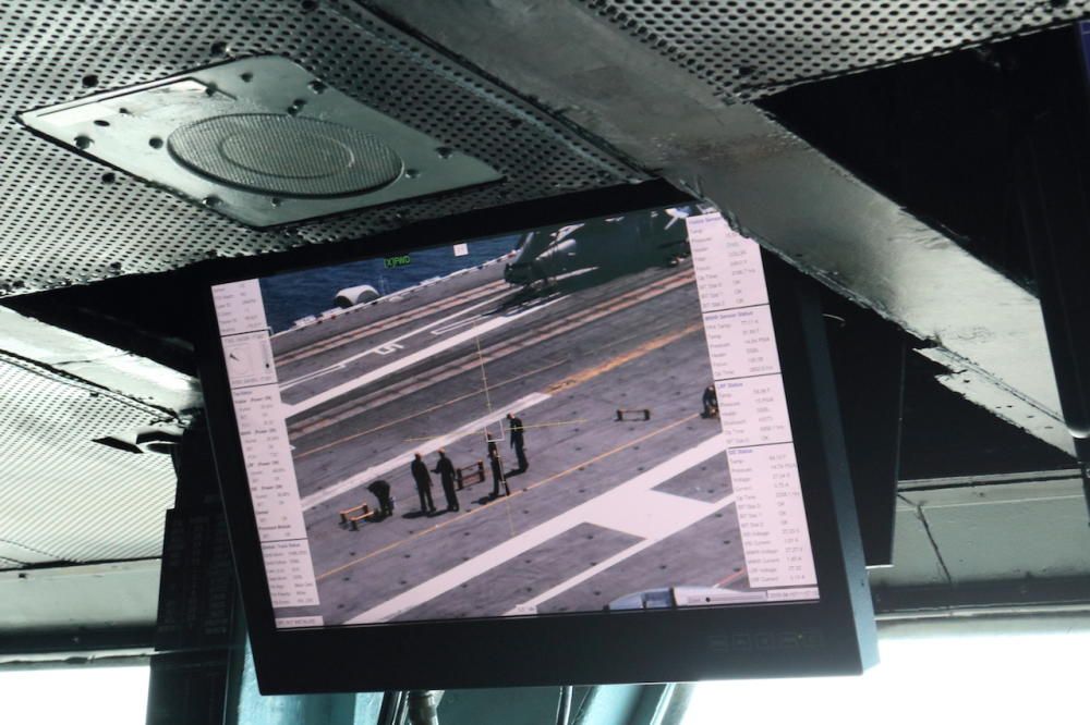 Visita al portaaviones 'USS Abraham Lincoln', de visita en Palma