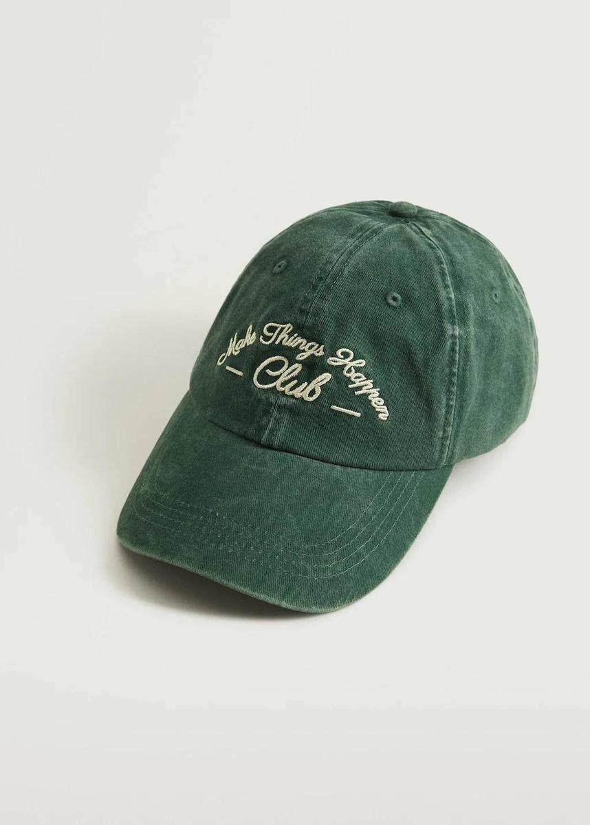 Gorra bordada de Mango