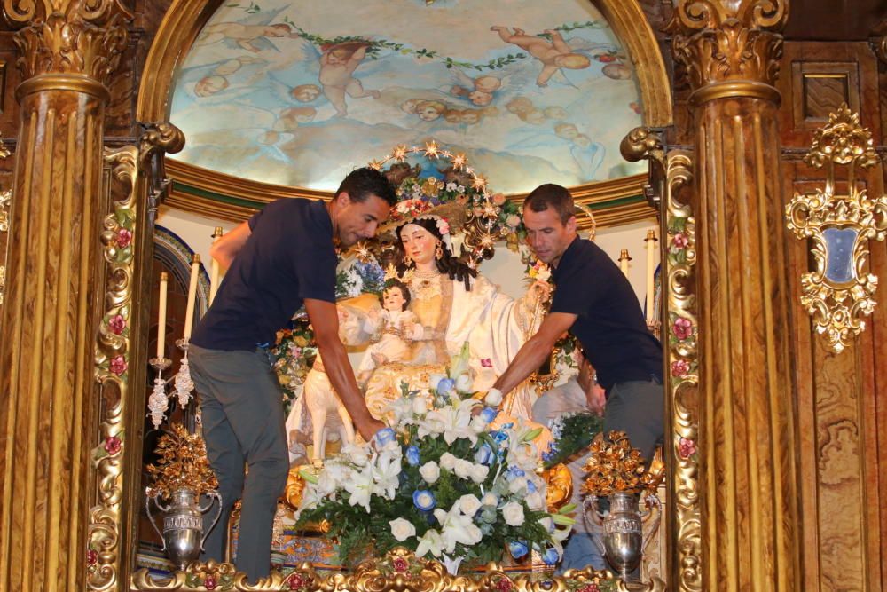 Ofrenda floral del Málaga CF