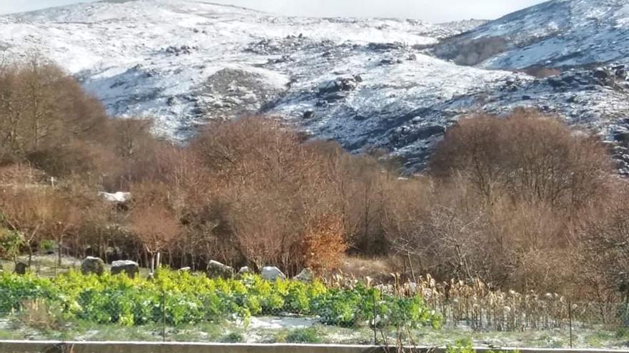 Sierra de La Gamoneda nevada.