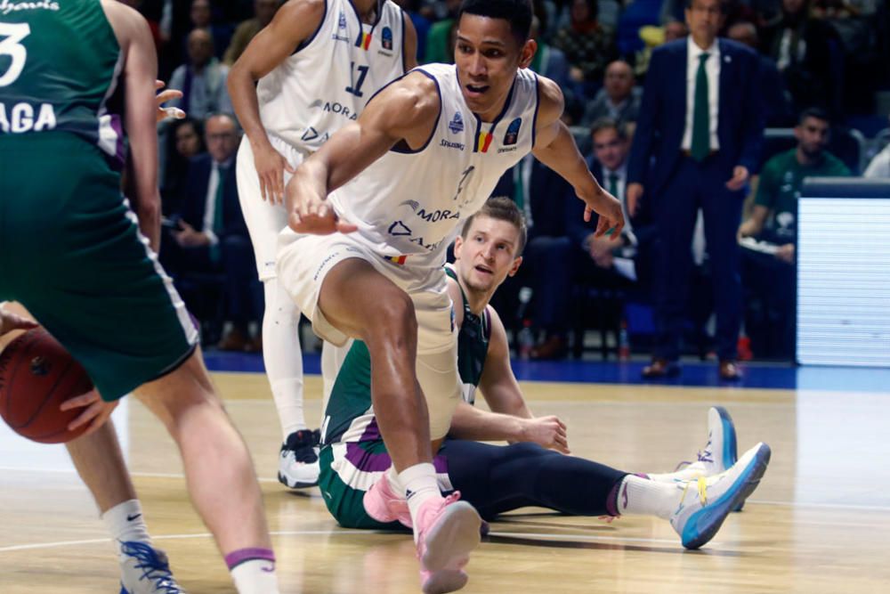 Alberto Díaz, Jaime Fernández y Rubén Guerrero aúpan al Unicaja en el último cuarto para sumar una nueva victoria europea ante el MoraBanc que deja a los verdes a un paso de los cuartos de final y con serias opciones de acabar campeón de grupo.