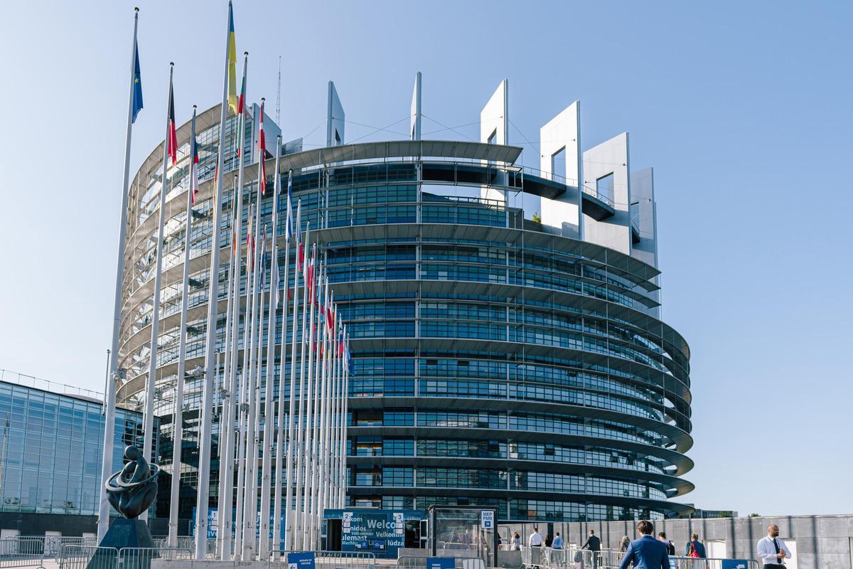 Exterior del Parlamento Europeo.