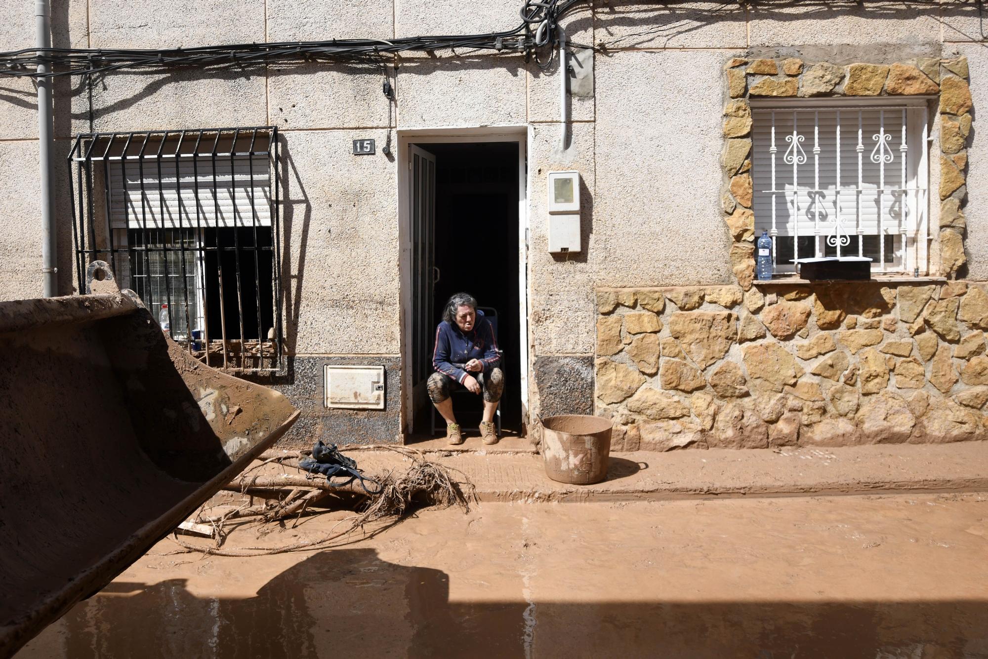 Los estragos del temporal en Javalí Viejo, en imágenes