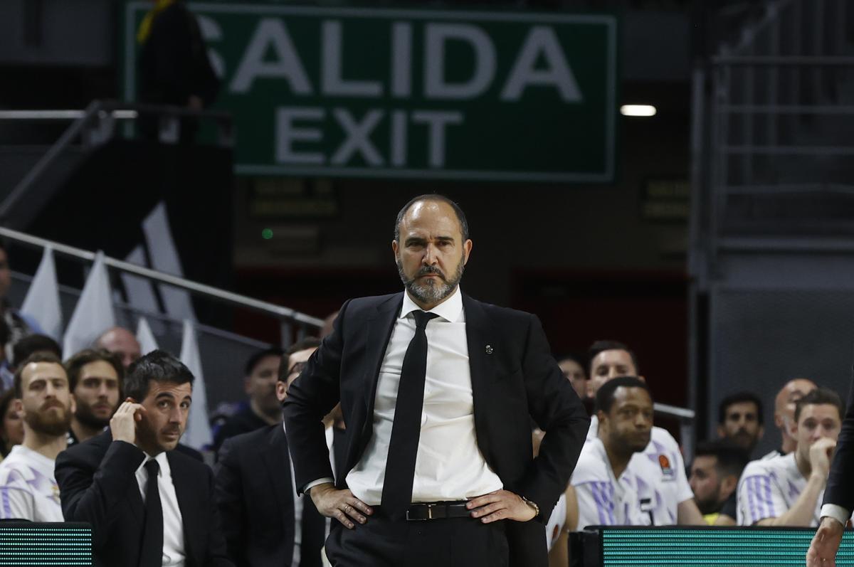Chus Mateo, entrenador del Real Madrid, tras perder el segundo partido de la serie contra Partizan.