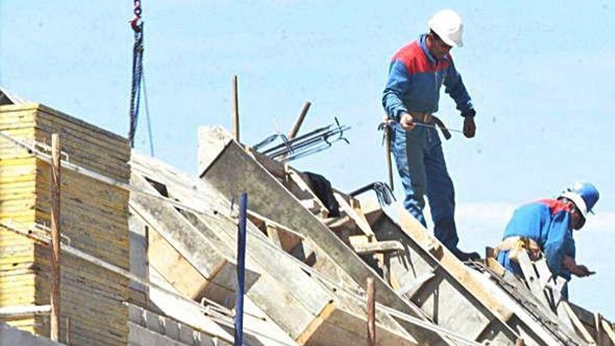 Trabajadores de la construcción.