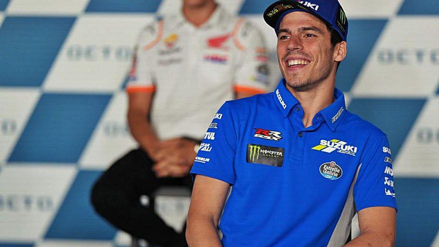 Joan Mir en la rueda de prensa previa al Gran Premio.  | EFE