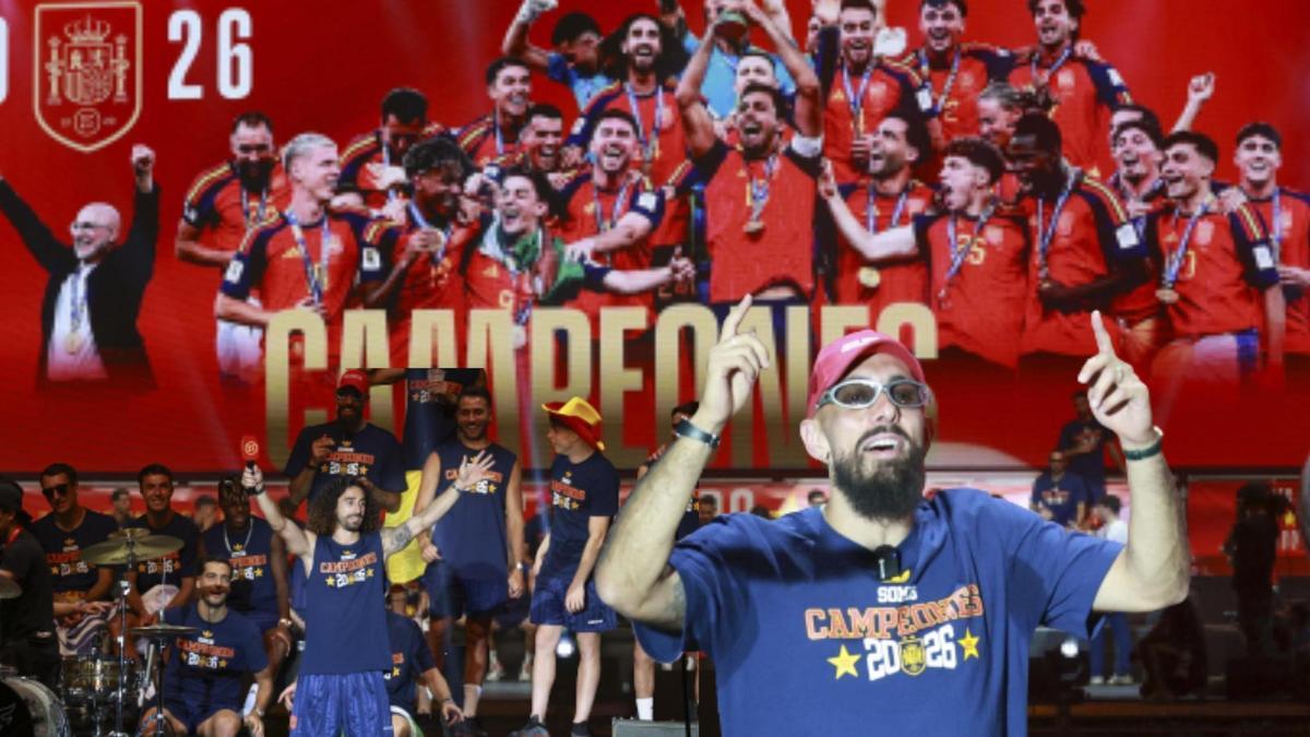 Cucurella y Borja Iglesias, animadores de la fiesta de 'la Roja' en una discoteca de Madrid