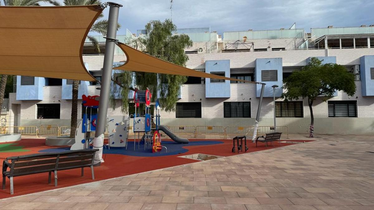 Parque rehabilitado en el barrio Santa Rita de Paterna