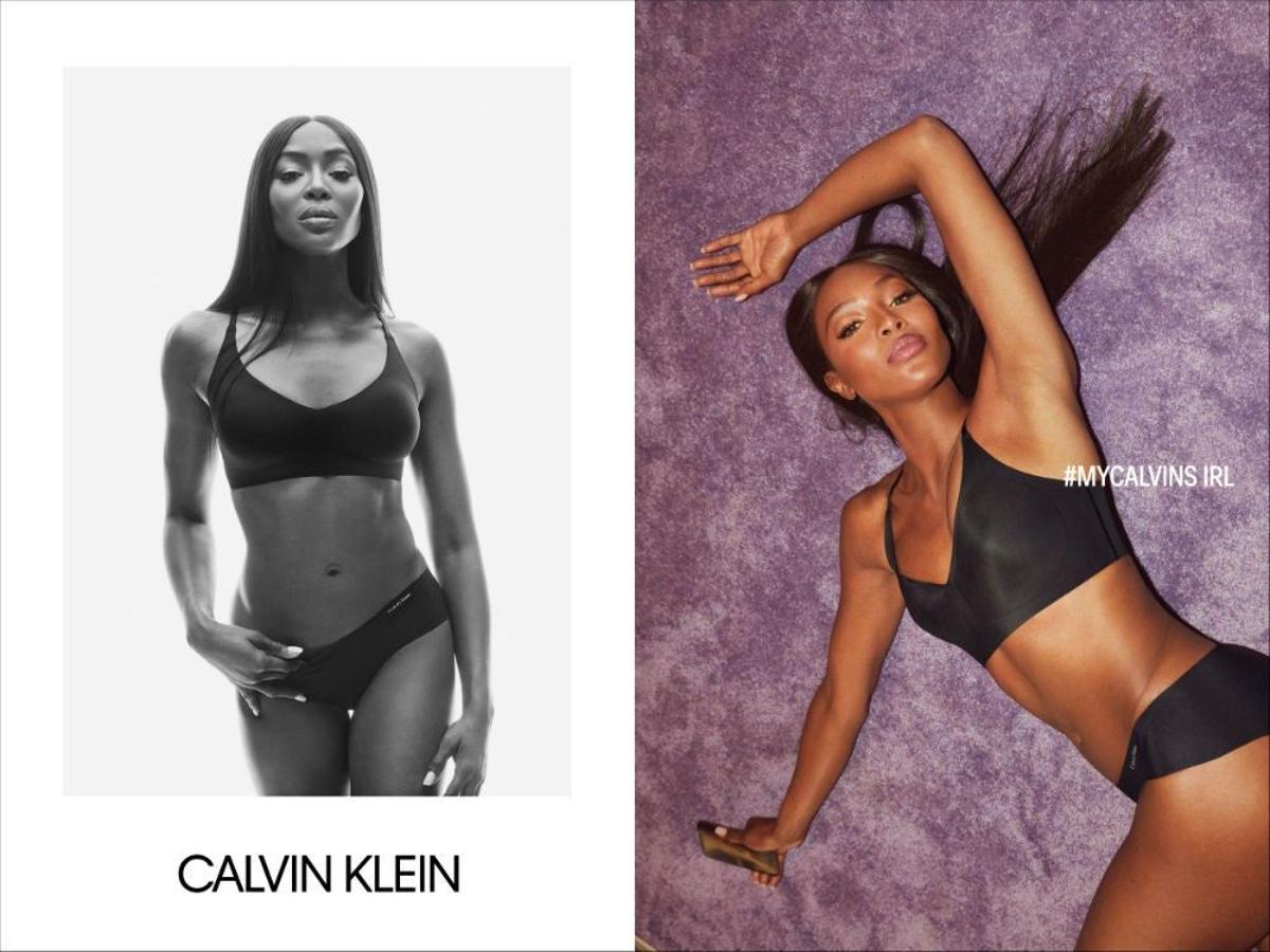 Naomi Campbell como imagen de Calvin Klein