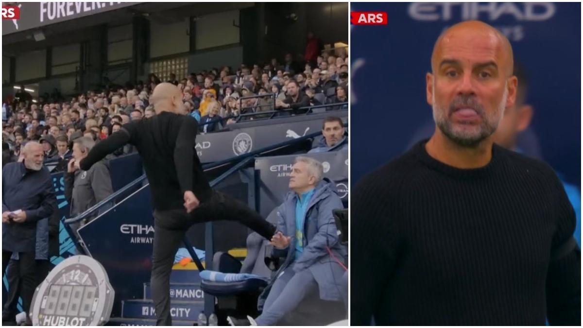 Guardiola: "Le diré a mis jugadores que la próxima vez cuando los llame el árbitro, no vayan"
