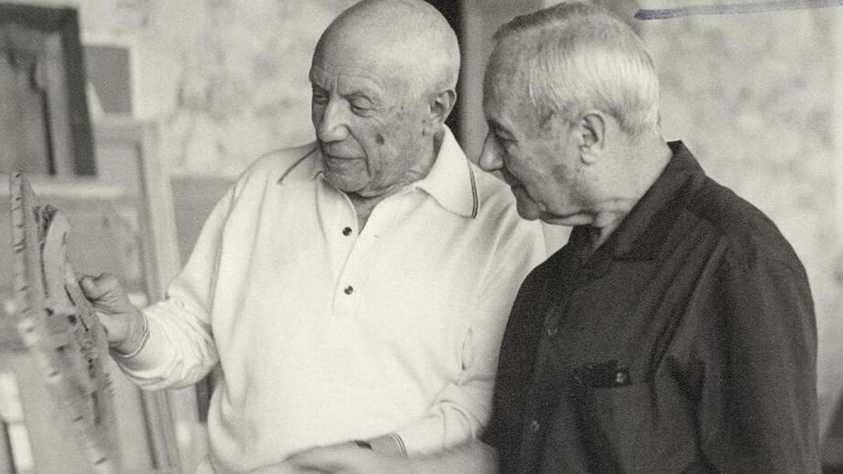 Picasso y Miró, en una imagen de archivo.