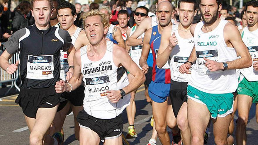 Josep Lluís Blanco, en un moment de la cursa de diumenge passat.