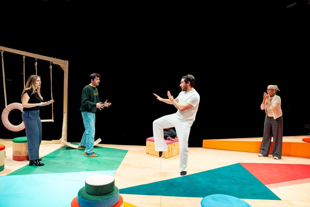 El elenco de una "Una bufetada a temps"