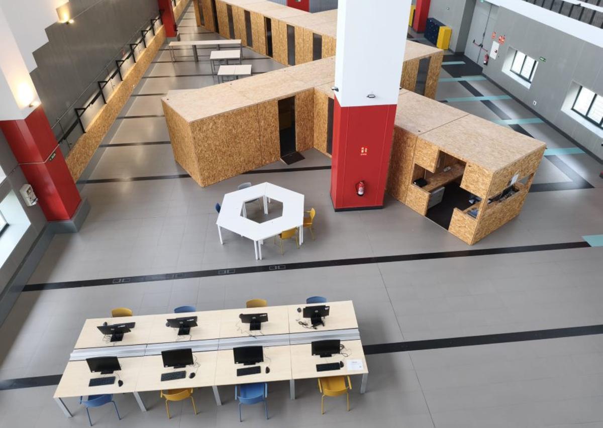 La iglesia de la Laboral, una de las últimas zonas reformadas. |