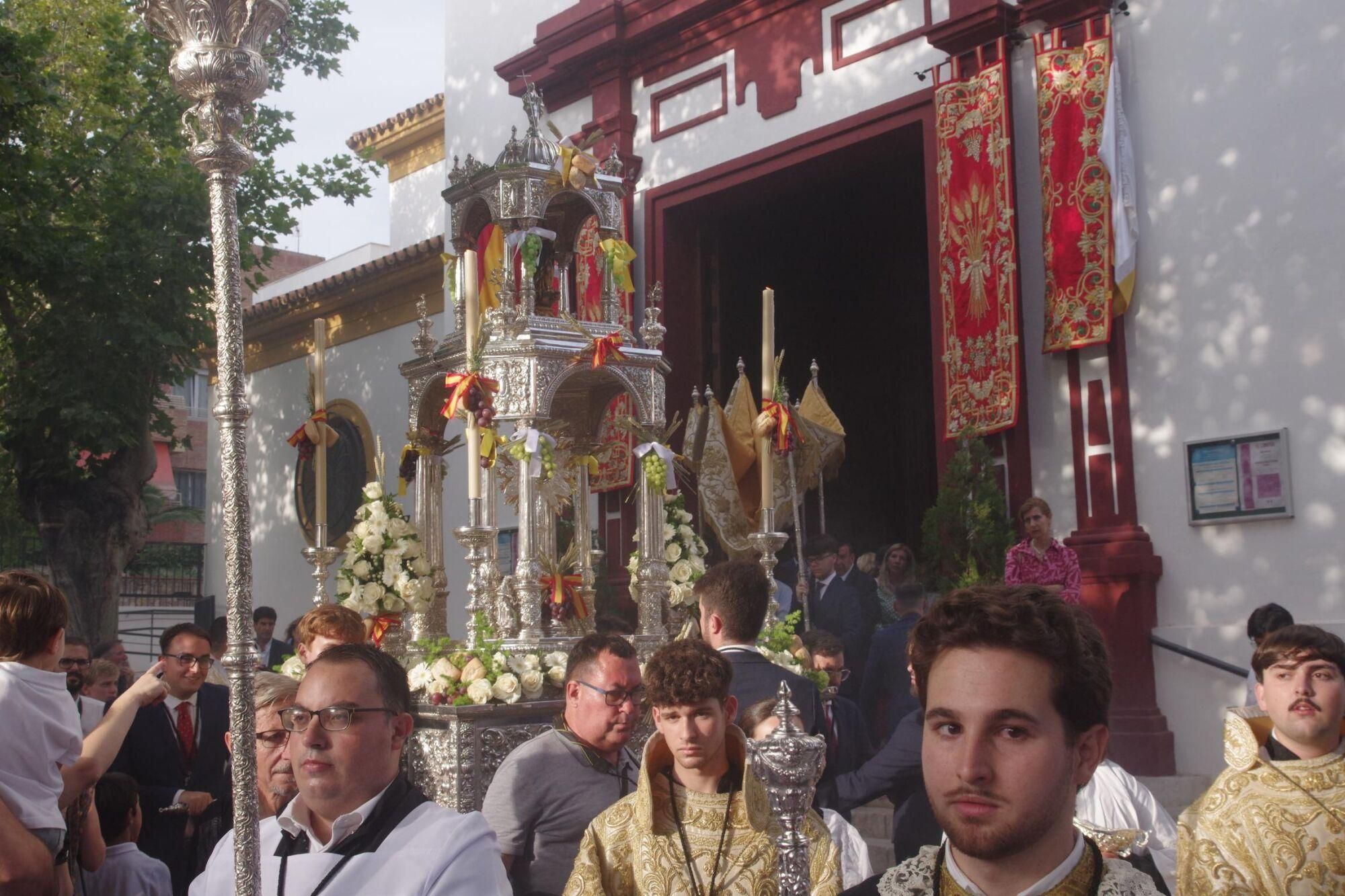Imágenes de la procesión del Corpus, en Pedregalejo