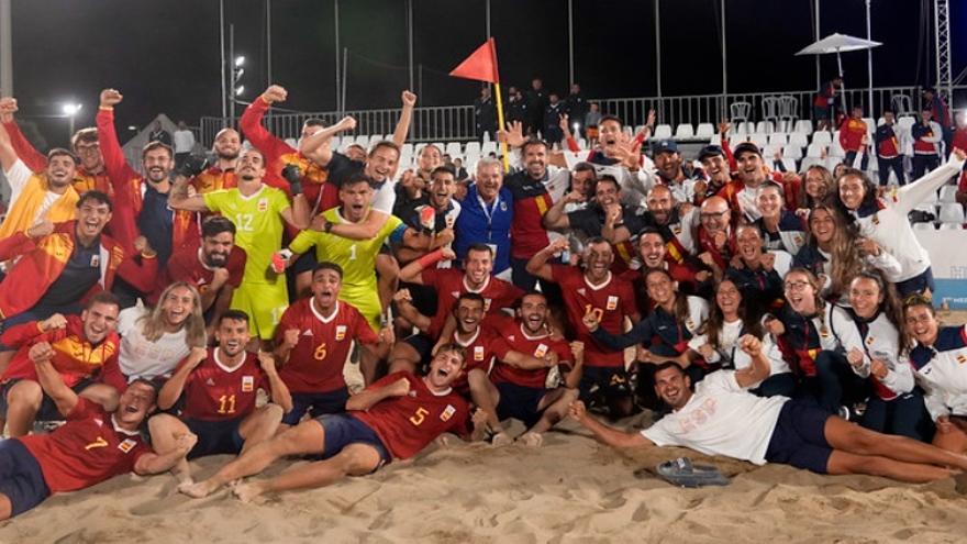 Un rosinc es proclama campió dels Jocs del Mediterrani de Futbol Platja