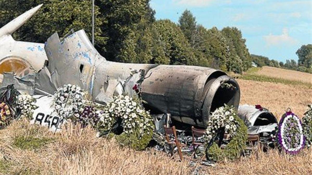 Alemania: restos del Tupolev en que viajaban 52 niños rusos.