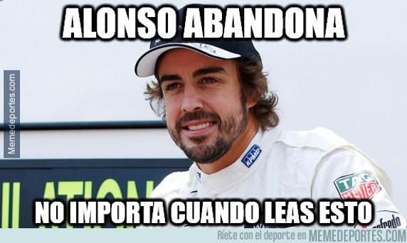 Los mejores memes del nuevo abandono de Alonso en Rusia