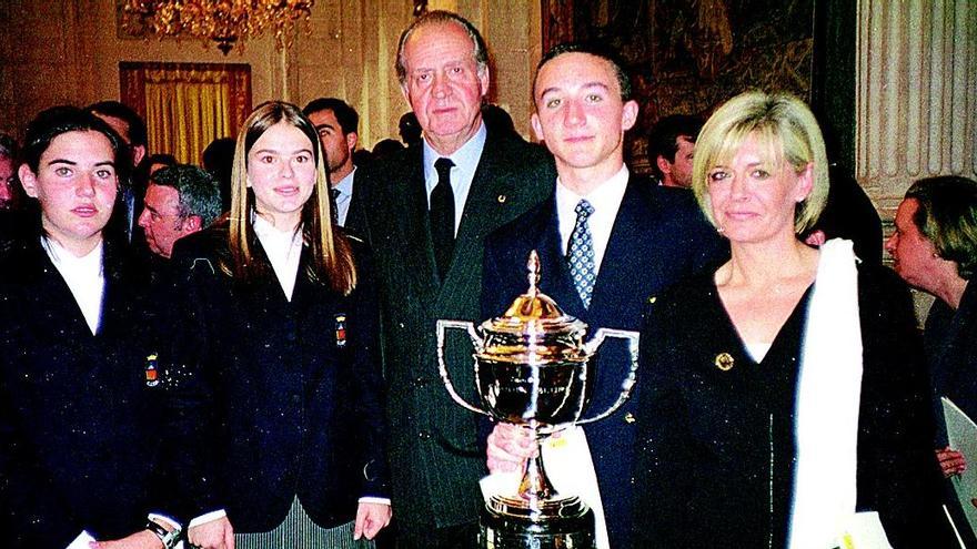 El rey Juan Carlos I entrego el galardón Joaquín Blume a alumnos del CTD de Penyeta Roja en Castellón.