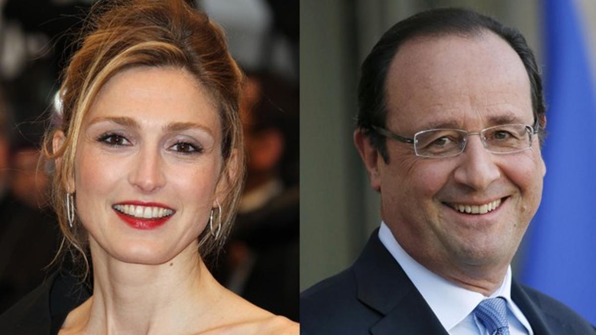 Julie Gayet y François Hollande.