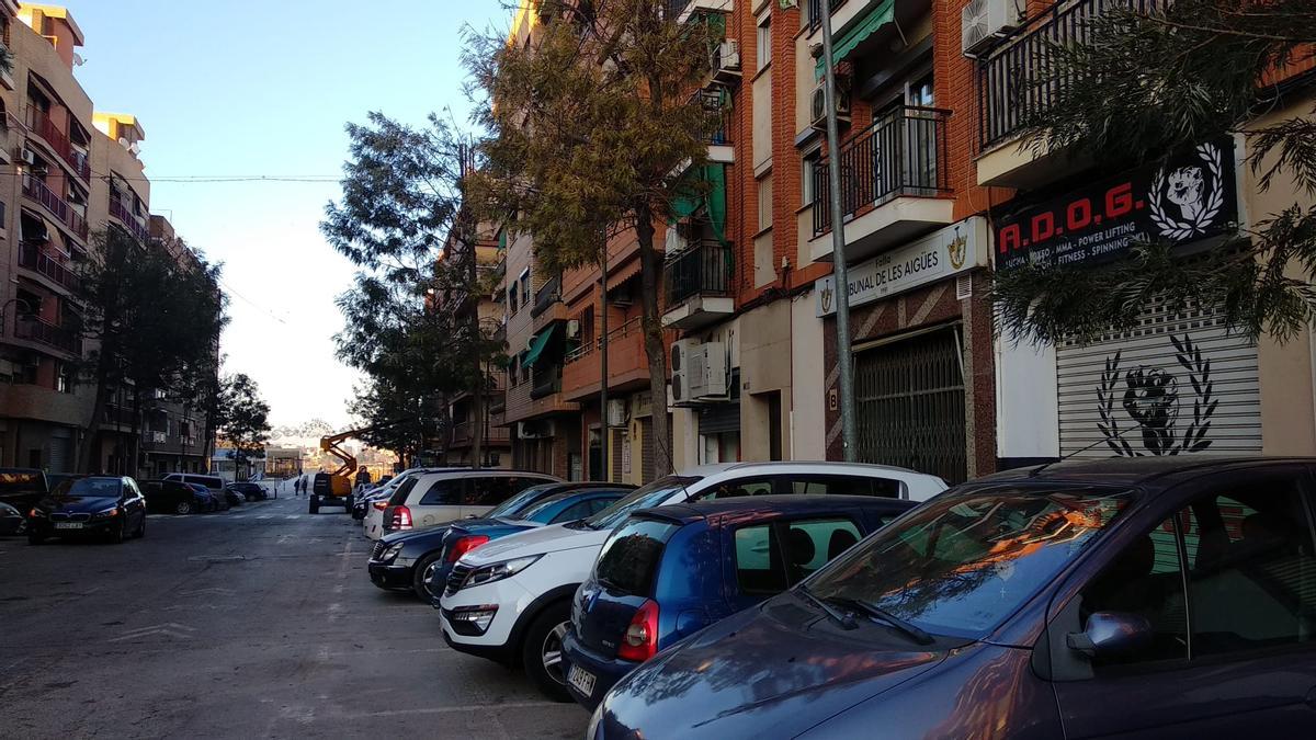 Calle Tribunal de las Aguas, en Quart de Poblet.