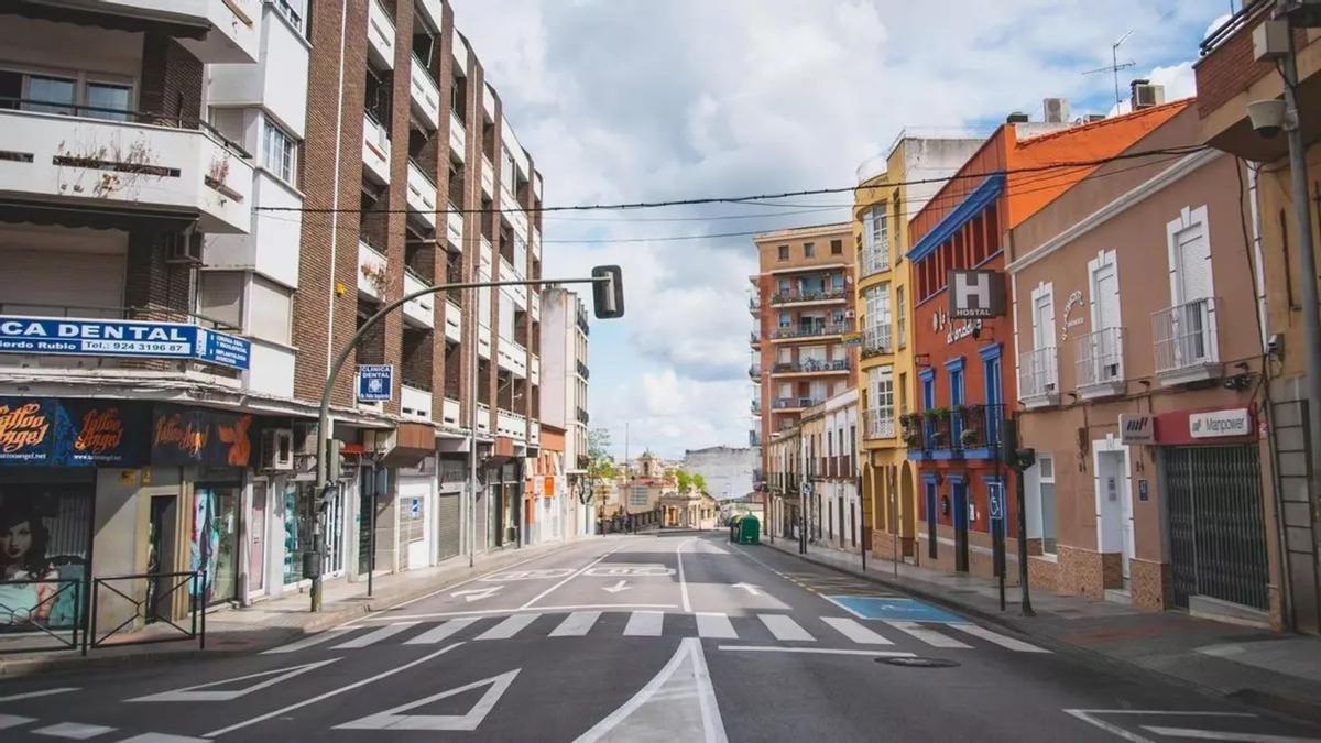 Avenida de Extremadura de Mérida.
