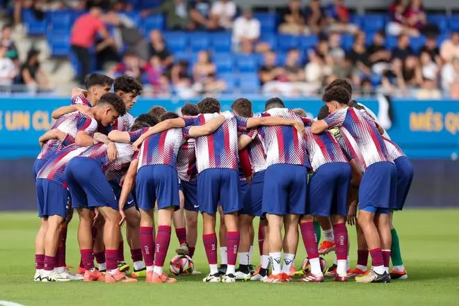 Barça Atlètic - UD Ibiza, partido de vuelta de la semifinal del play-off de ascenso a Segunda, en imágenes.
