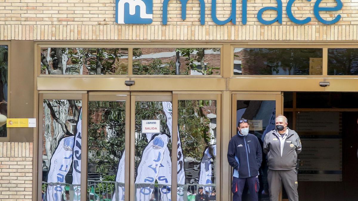 Edificio de Muface durante una protesta de funcionarios (archivo)