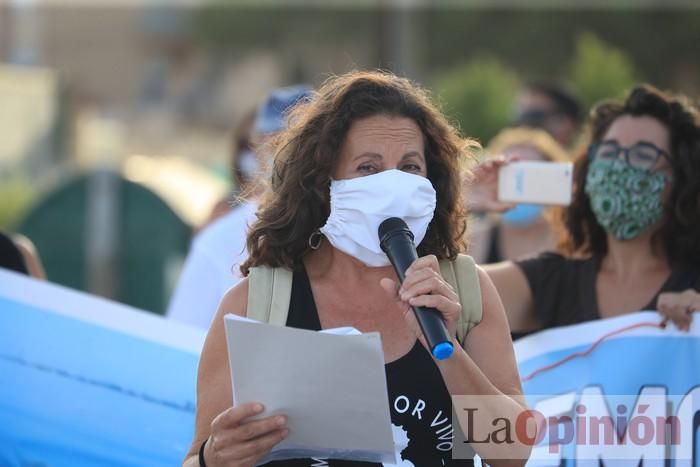 Protesta contra el estado del Mar Menor