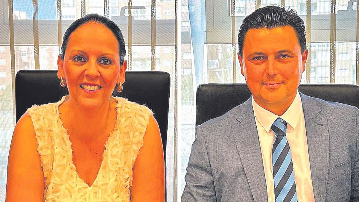 La alcaldesa de Fuente Álamo, Juana María Martínez, y el alcalde de San Javier, José Miguel Luengo.