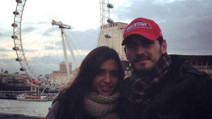 Sara Carbonero e Iker Casillas, en Londres.